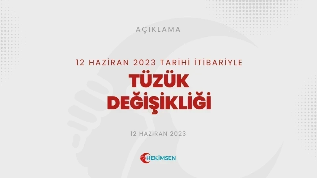 HEKİMSEN 12 Haziran 2023 Tarihi İtibari ile Tüzük Değişikliği Yapılmıştır | HEKİMSEN