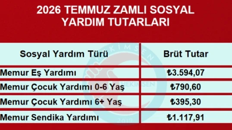 HEKİMSEN 2026 Temmuz Zamlı Çocuk ve Eş Yardımı Tutarları | HEKİMSEN