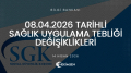 HEKİMSEN 08.04.2026 TARİHLİ SAĞLIK UYGULAMA TEBLİĞİ DEĞİŞİKLİKLERİ | HEKİMSEN