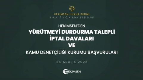 HEKİMSEN Adaletsiz Uygulamalara İptal Davaları ve Kamu Denetçiliği Kurumu'na Başvurularımız | HEKİMSEN