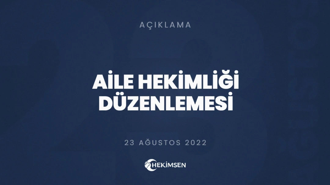 Aile Hekimliğinde Yeni Bir Düzenleme Şart | HEKİMSEN