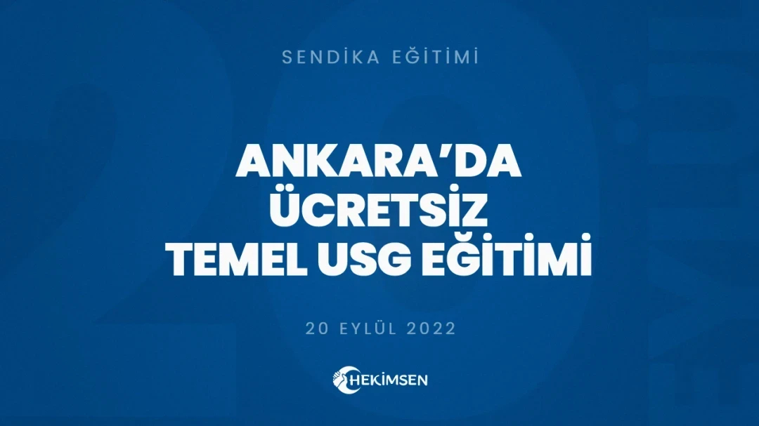 Ankara Şubemizde Temel USG Eğitiminin İkincisi Yapıldı | HEKİMSEN