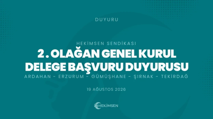 Delege Seçimleri İptal Olmuş İllerde Delege Seçimi Yapılması için Delege Başvurusu | HEKİMSEN