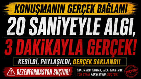 DEZENFORMASYON SUÇTUR! | HEKİMSEN