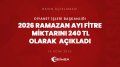 Diyanet İşleri Başkanlığı, 2026 Ramazan ayı fitre miktarını 240 TL olarak açıkladı | HEKİMSEN
