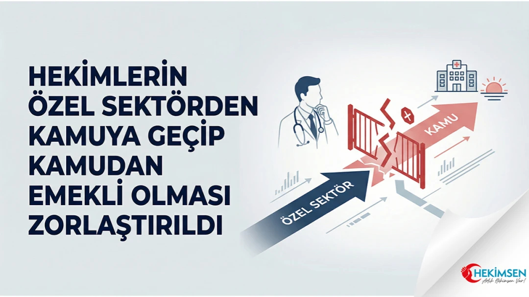 Hekimlerin Özel Sektörden Kamuya Geçip Kamudan Emekli Olması Zorlaştırıldı | HEKİMSEN