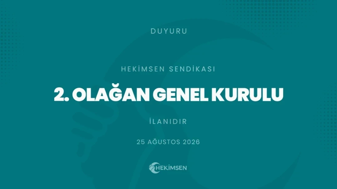 HEKİMSEN 2. OLAĞAN GENEL KURULU İLANI | HEKİMSEN