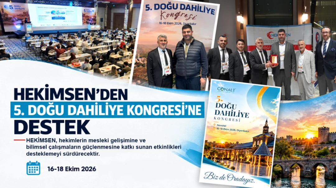 HEKİMSEN, 5. DOĞU DAHİLİYE KONGRESİ’NE DESTEK VERDİ | HEKİMSEN
