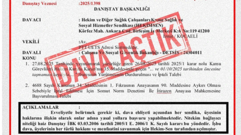 HEKİMSEN'den Önemli Açıklama — Kamu Görevlileri Hakem Kurulu Yapısına İlişkin İptal Davası | HEKİMSEN