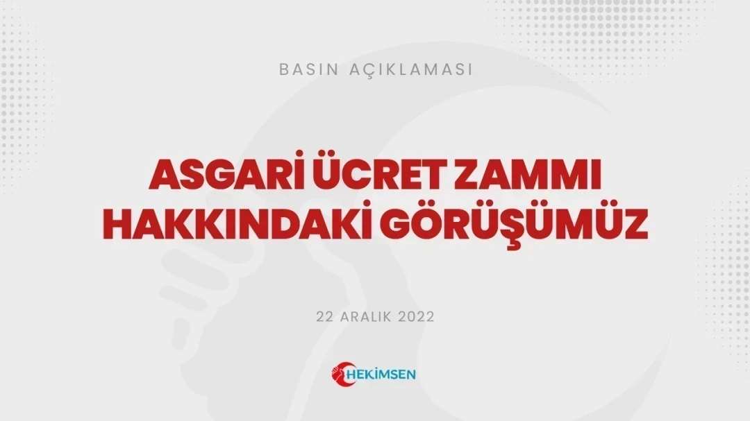 HEKİMSEN Hekimsen'in Asgari Ücret Zammı ve Hekim Maaşları Hakkındaki Görüşleri | HEKİMSEN