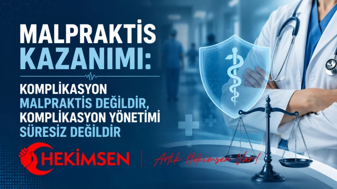 MALPRAKTİS KAZANIMI: KOMPLİKASYON MALPRAKTİS DEĞİLDİR, KOMPLİKASYON YÖNETİMİ SÜRESİZ DEĞİLDİR | HEKİMSEN