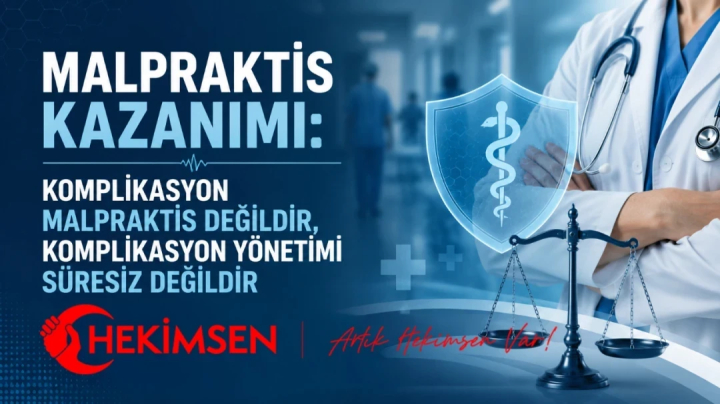 MALPRAKTİS KAZANIMI: KOMPLİKASYON MALPRAKTİS DEĞİLDİR, KOMPLİKASYON YÖNETİMİ SÜRESİZ DEĞİLDİR | HEKİMSEN