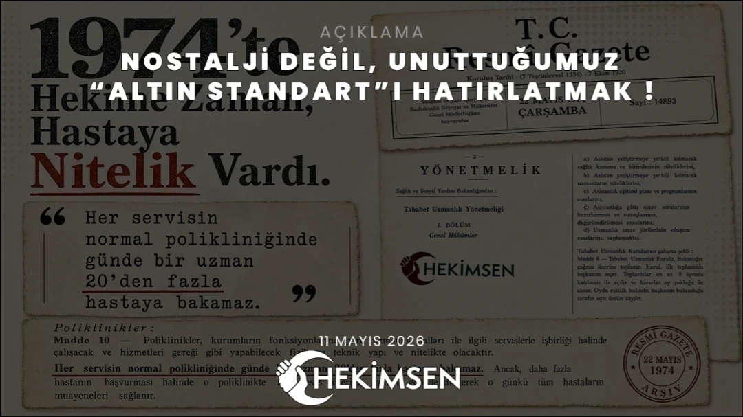 Nostalji Değil, Unuttuğumuz “Altın Standart”ı Hatırlatmak ! | HEKİMSEN