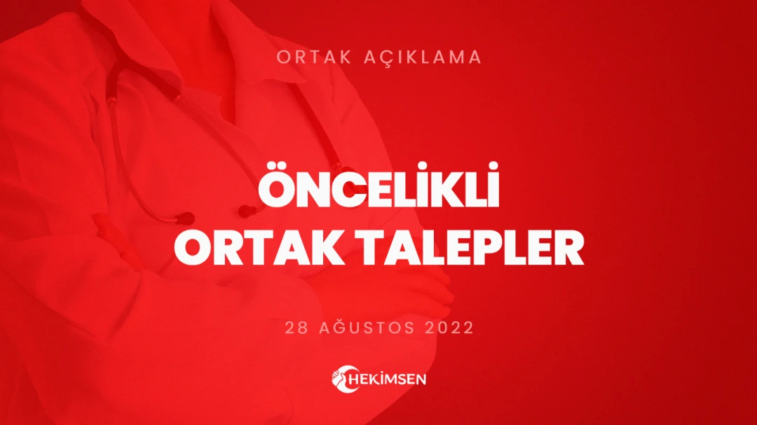 HEKİMSEN Ortak Açıklama: 5 Öncelikli Talebimiz | HEKİMSEN