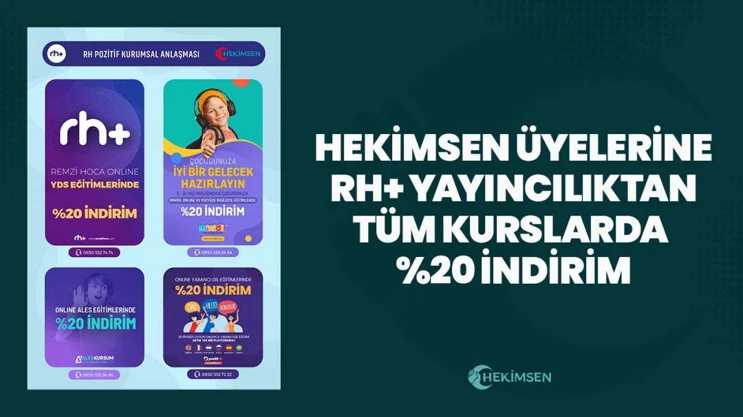 RH + Yayıncılıkla İmzalanan İndirim Protokolü | HEKİMSEN