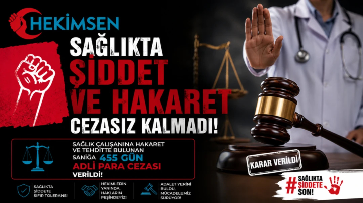 ⚖️ SAĞLIKTA ŞİDDET VE HAKARET CEZASIZ KALMADI: SANIĞA 455 GÜN ADLİ PARA CEZASI! | HEKİMSEN