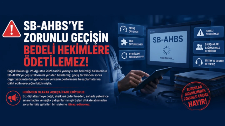 HEKİMSEN SB-AHBS’YE ZORUNLU GEÇİŞİN BEDELİ HEKİMLERE ÖDETİLEMEZ! | HEKİMSEN
