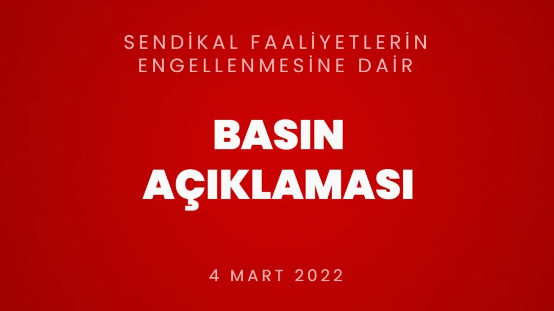 HEKİMSEN Sendikal Faaliyetlerin Engellenmesine Dair Basın Açıklamasıdır | HEKİMSEN