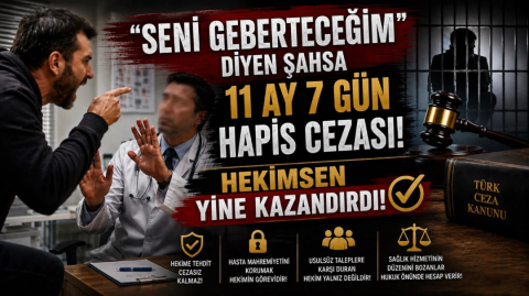 "SENİ GEBERTECEĞİM" DİYEN ŞAHSA HAPİS CEZASI! HEKİMSEN HUKUK BİRİMİ YİNE İŞ BAŞINDA | HEKİMSEN