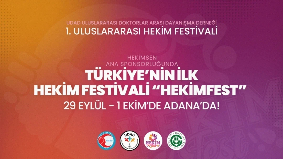 HEKİMSEN Türkiye'nin İlk Hekim Festivali "HekimFest" 29 Eylül'de Adana'da! | HEKİMSEN