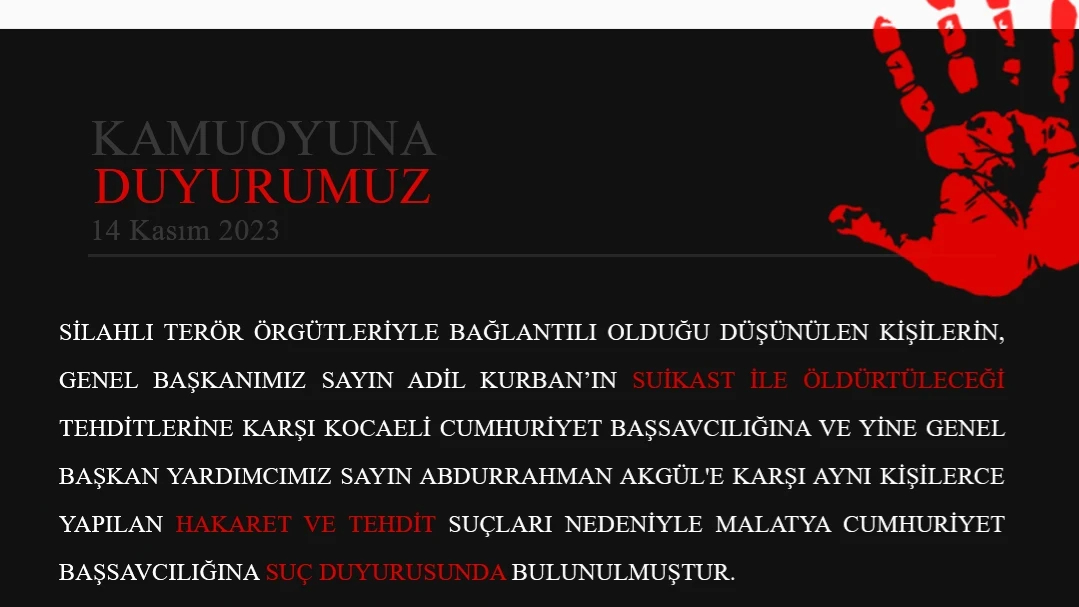 Üyelerimize ve Kamuoyuna Açıklama | HEKİMSEN