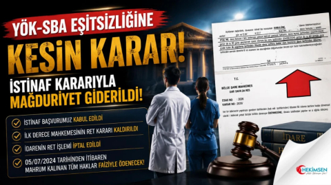 HEKİMSEN YÖK-SBA Eşitsizliğinin Giderilmesinde KESİN Nitelikte İstinaf Kararı | HEKİMSEN